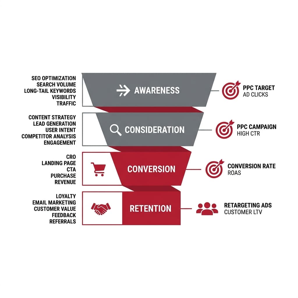 The Full-Funnel Framework: Aligning PPC and SEO for Maximum Digital ROI