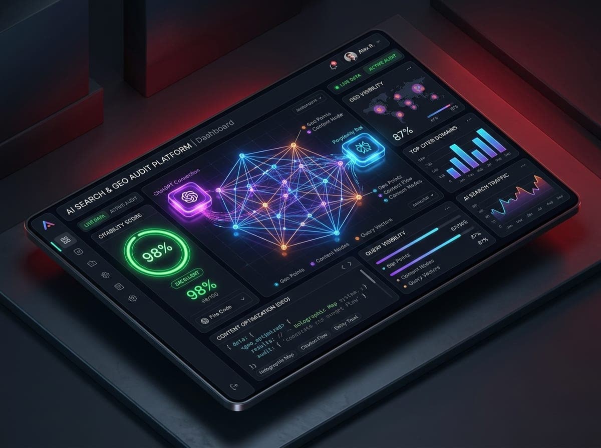 AI Search & GEO Görünürlük Analizörü
