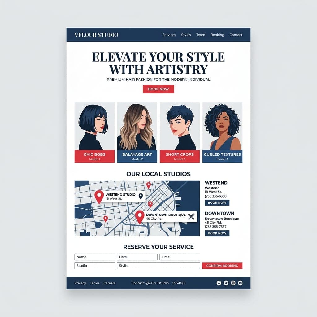 Mavi Durak Kuaför: Custom Brand Landing Page & Local SEO Campaign