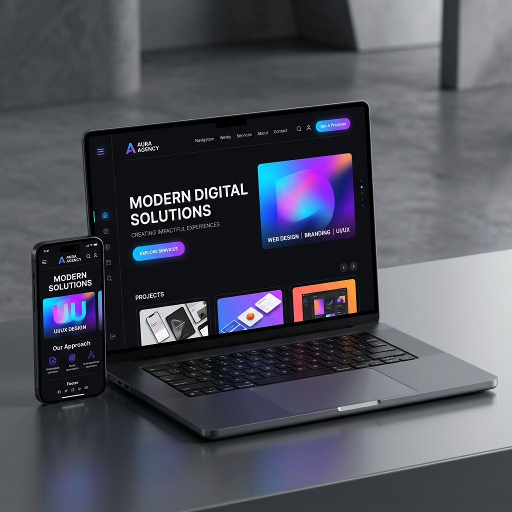 Mobil Uyumlu ve Responsive Web Tasarımı Mockup